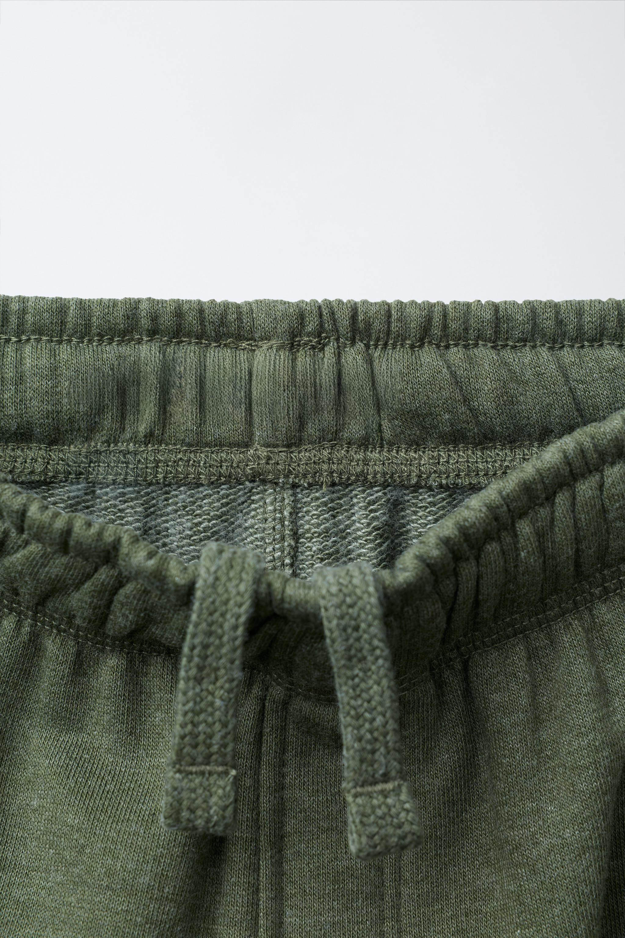 PLUSH SWEATSHIRT AND PANTS SET WITH TEXT PRINT